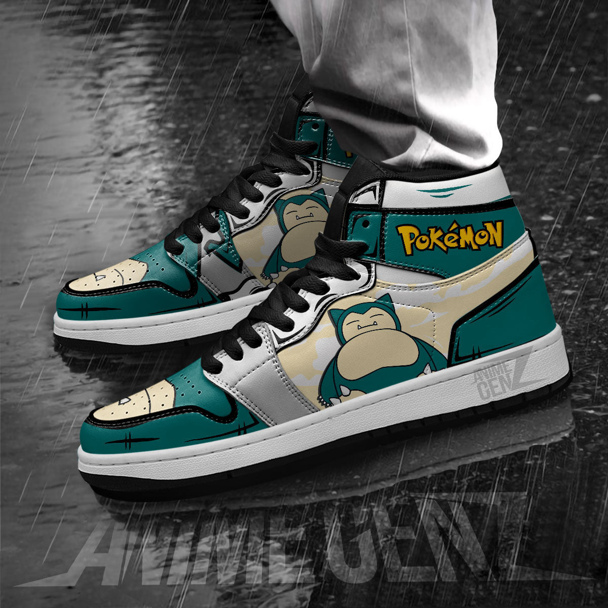 Pokemon Snorlax JD Sneakers Custom Pokemon Anime Shoes