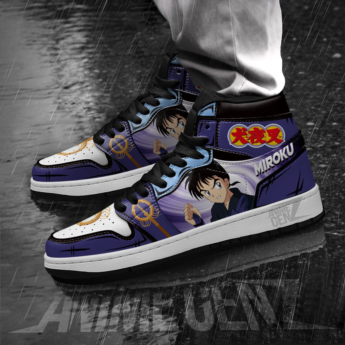 Inuyasha Miroku JD Sneakers Inuyasha Custom Anime Shoes