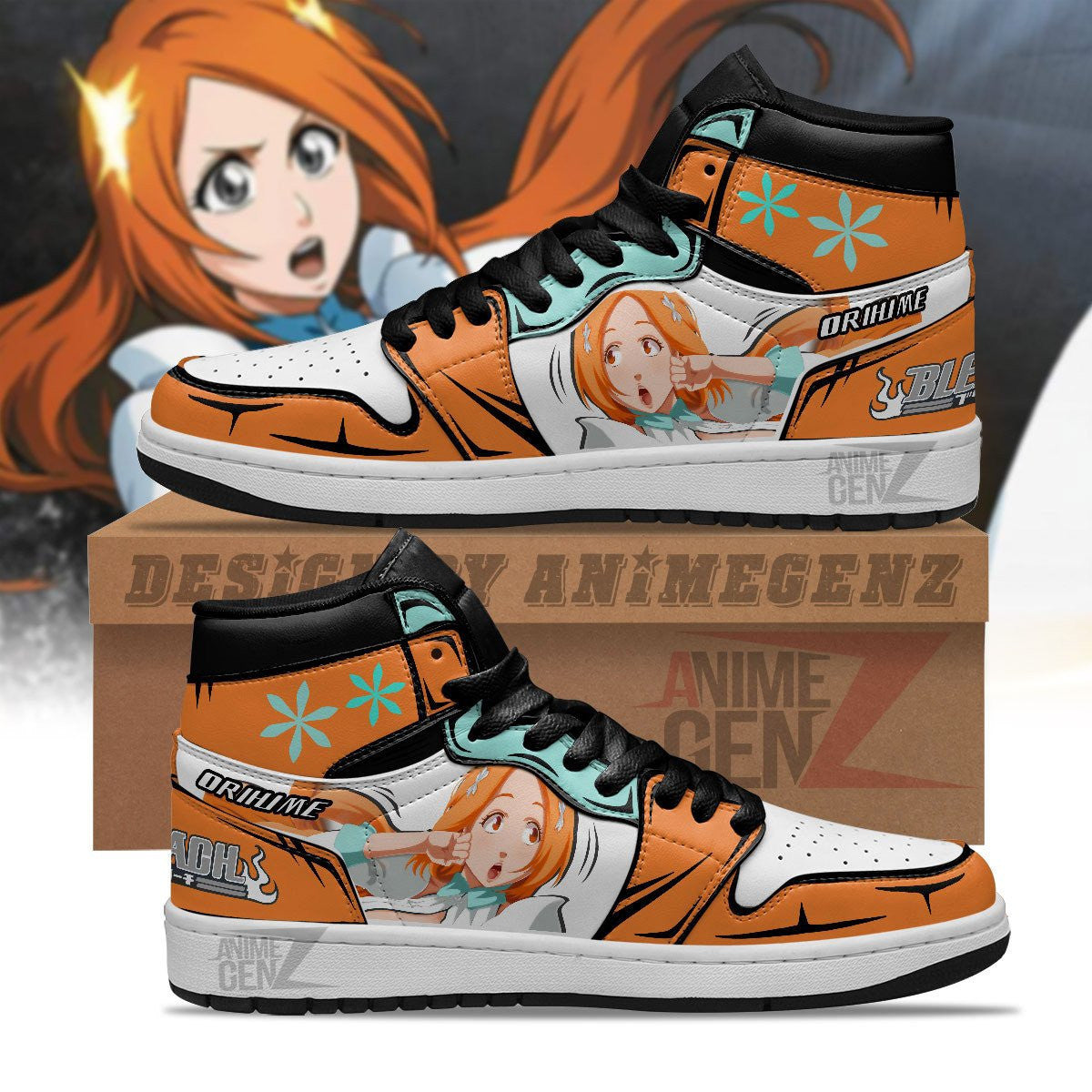 Bleach Orihime Inoue JD Sneakers Kisuke Urahara Custom Anime Shoes