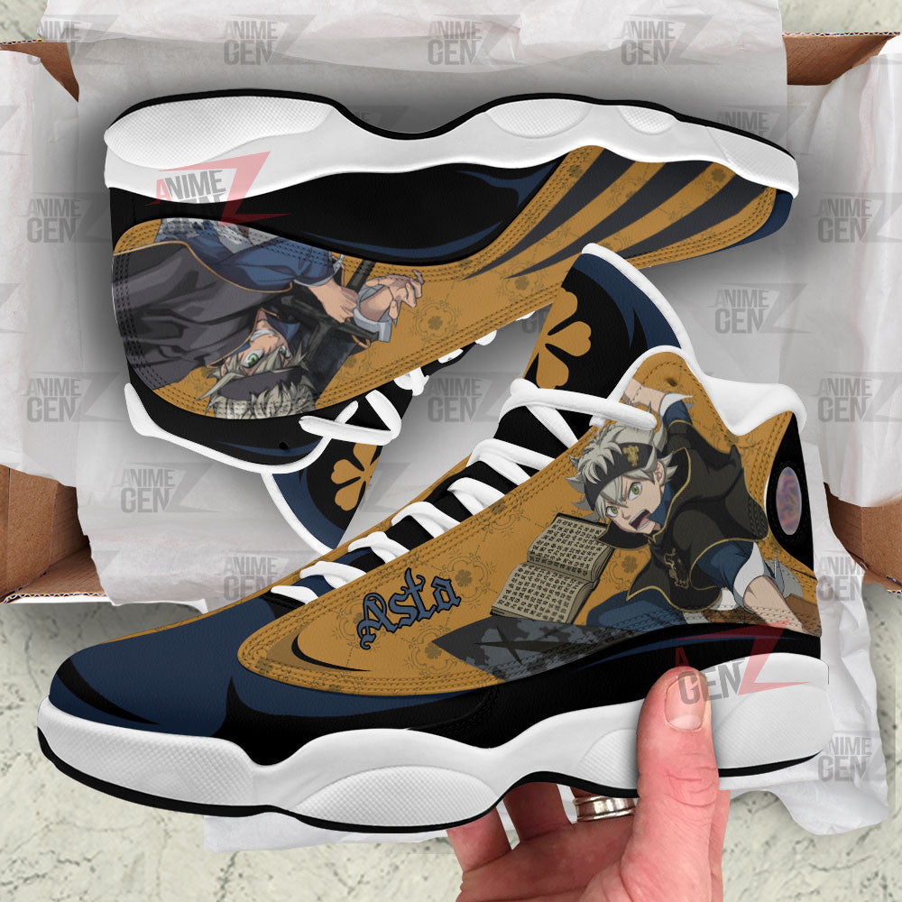Black Clover Asta Air Jordan 13 Sneaker Custom Anime Shoes