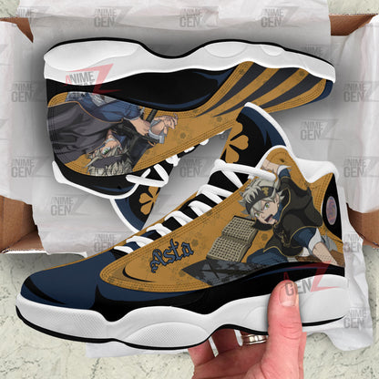 Black Clover Asta Air Jordan 13 Sneaker Custom Anime Shoes