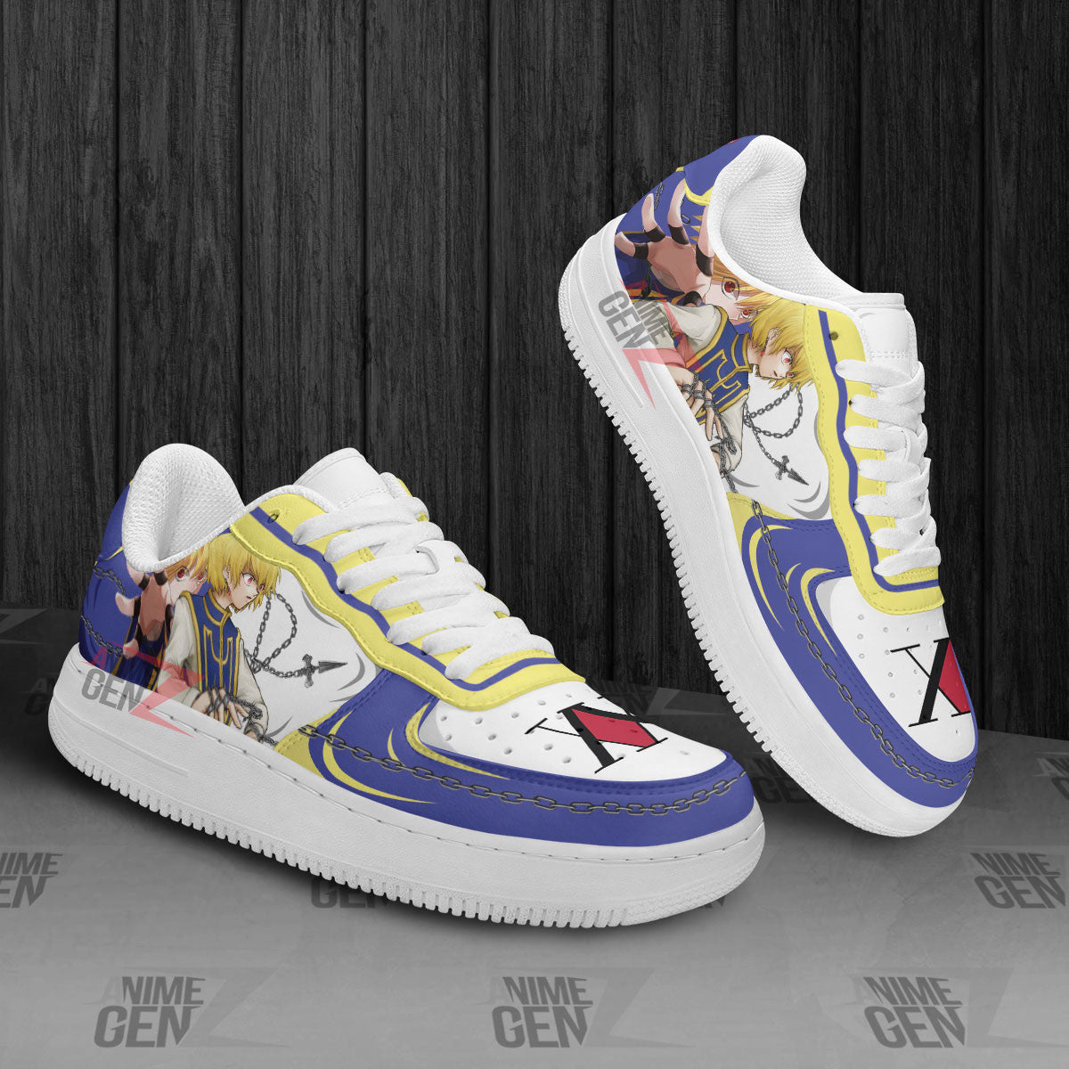 Hunter x Hunter Kurapika Kurta Morow Air Sneakers Custom Anime Shoes
