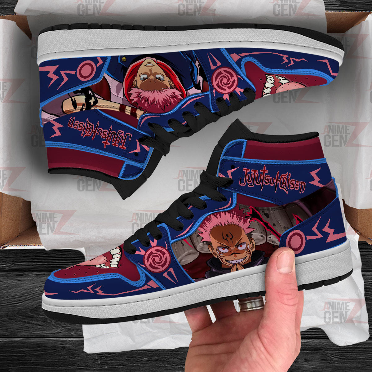 Jujutsu Kaisen JD Sneakers Yuji Itadori Sukuna Custom Anime Shoes
