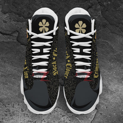 Back Clover Crimson Lion Air Jordan 13 Custom Anime Shoes