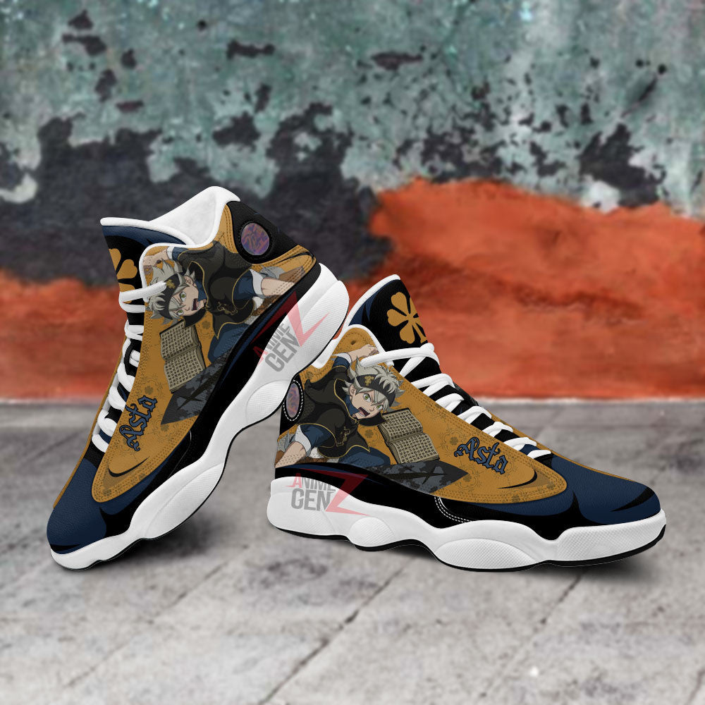 Black Clover Asta Air Jordan 13 Sneaker Custom Anime Shoes