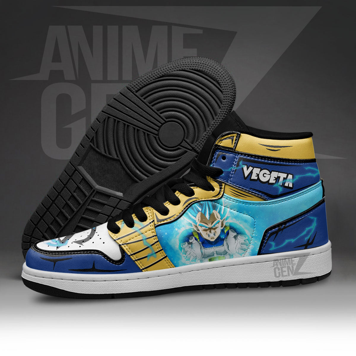Dragon Ball Vegeta Blue JD Sneakers Custom Anime Shoes