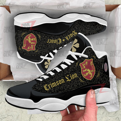 Back Clover Crimson Lion Air Jordan 13 Custom Anime Shoes