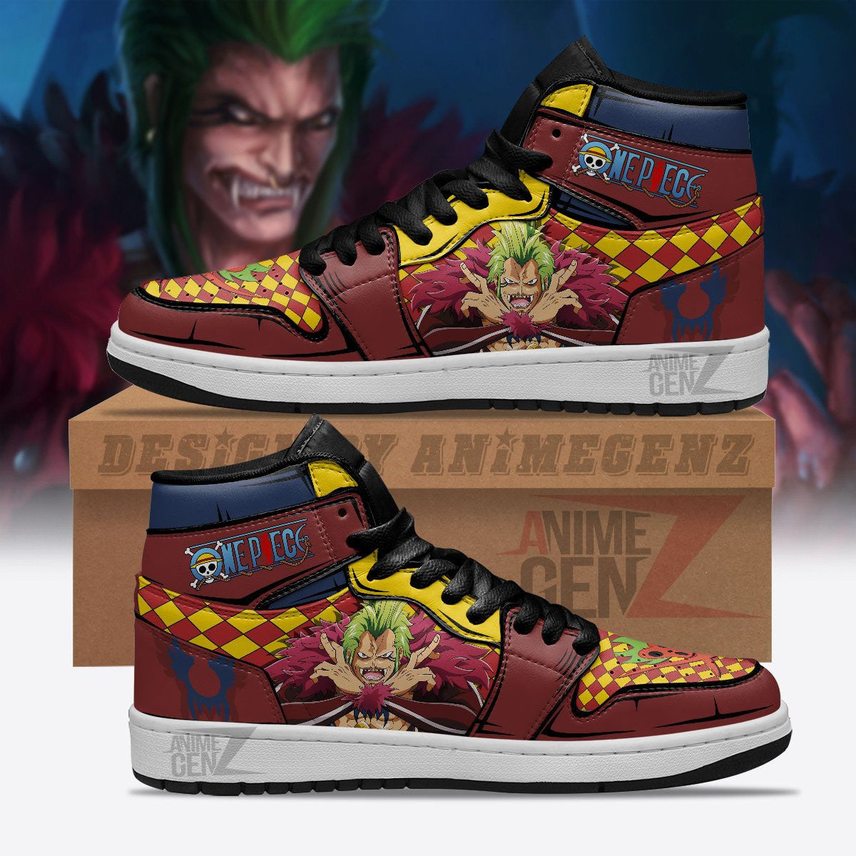 One Piece Bartolomeo JD Sneakers Custom Anime Shoes