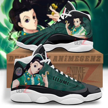 Hunter x Hunter Air Jordan 13 Sneakers Custom Illumi Zoldyck Anime Shoes