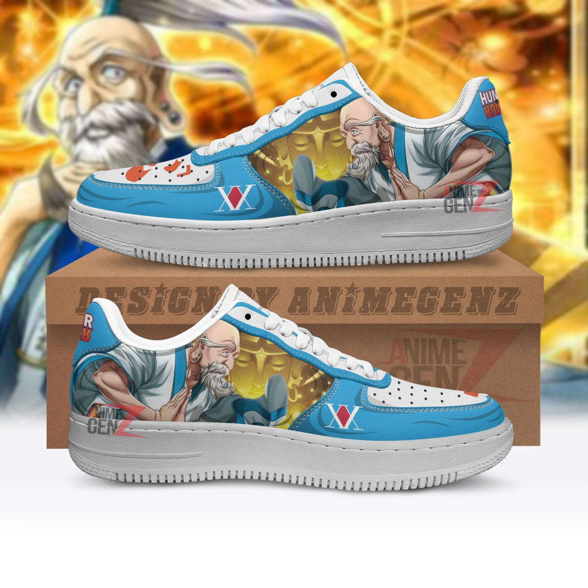 Hunter x Hunter Isaac Netero Air Sneakers Custom Anime Shoes