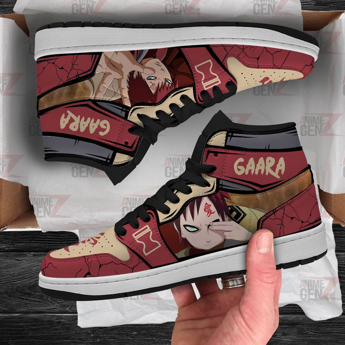 Naruto Gara JD Sneakers Custom Anime Shoes