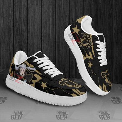 Black Clover Black Bull Sneakers Noelle Silva Custom Anime Shoes