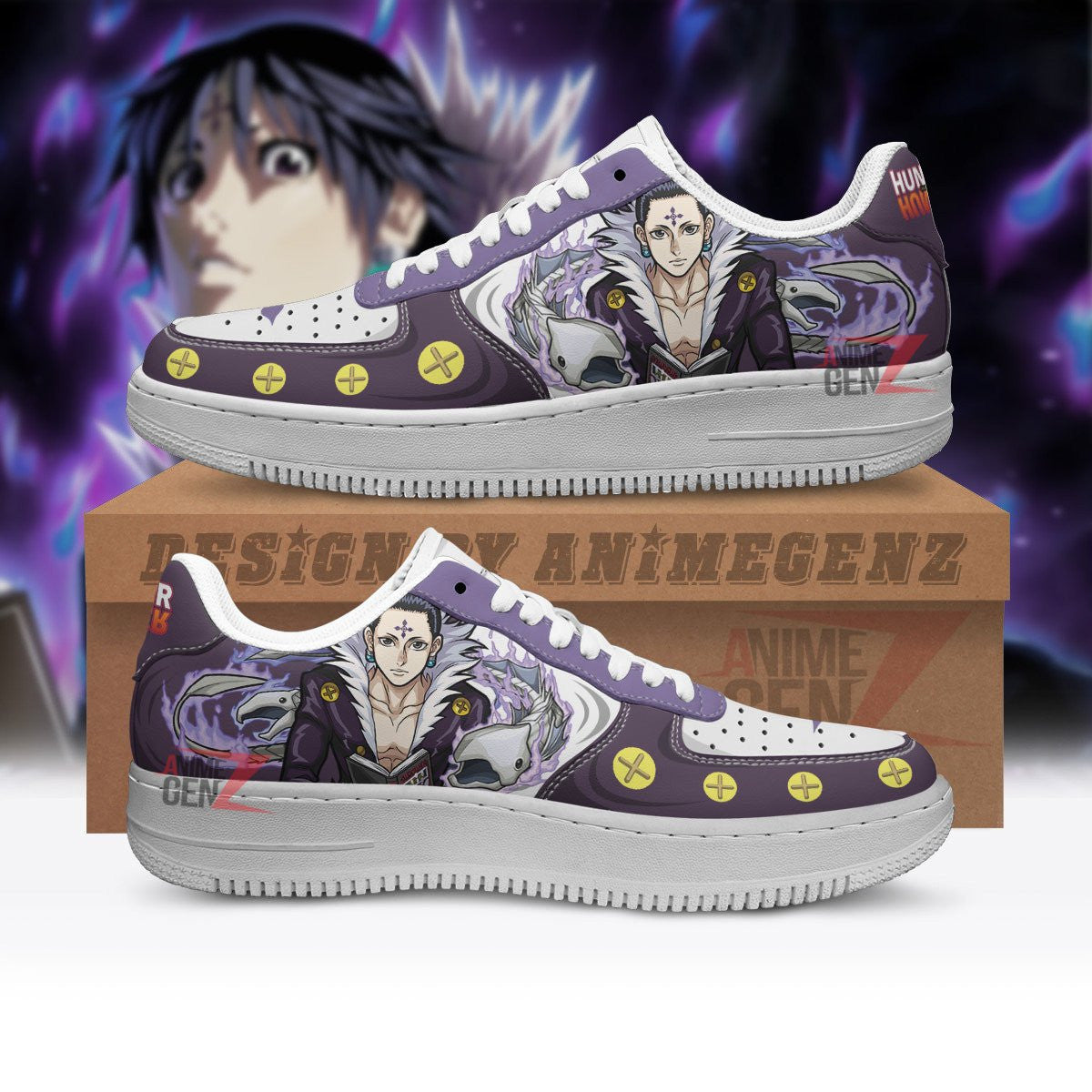 Hunter x Hunter Chrollo Lucilfer Air Sneakers Custom Anime Shoes