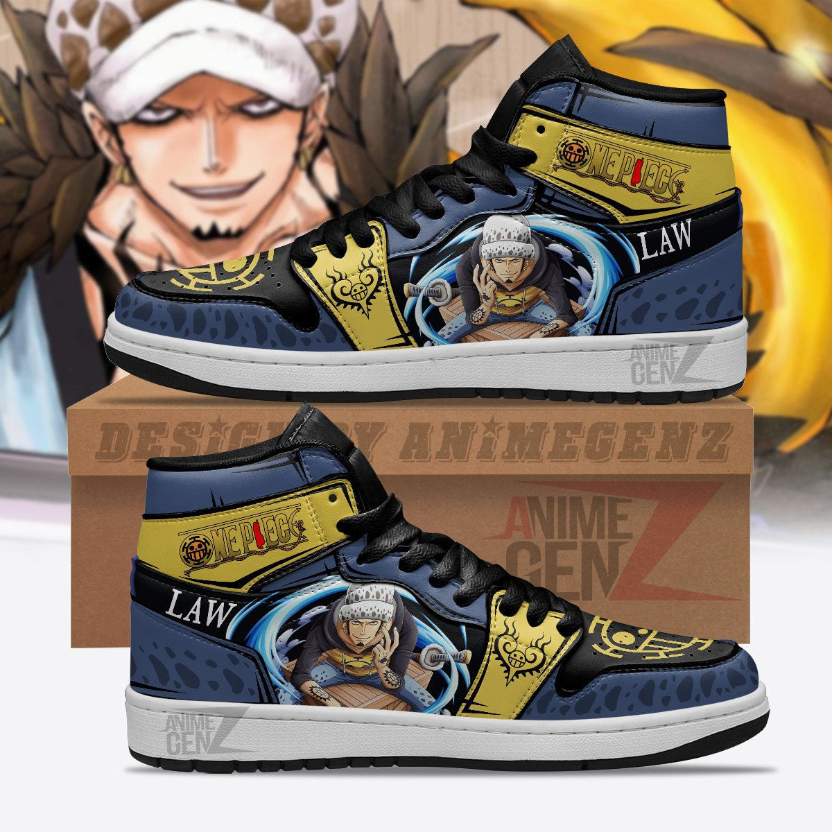 One Piece Trafalgar D. Water Law JD Sneakers Custom Anime Shoes
