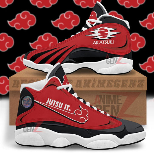 Akatsuki Jutsu It Air Jordan 13 Sneakers Naruto Custom Anime Shoes
