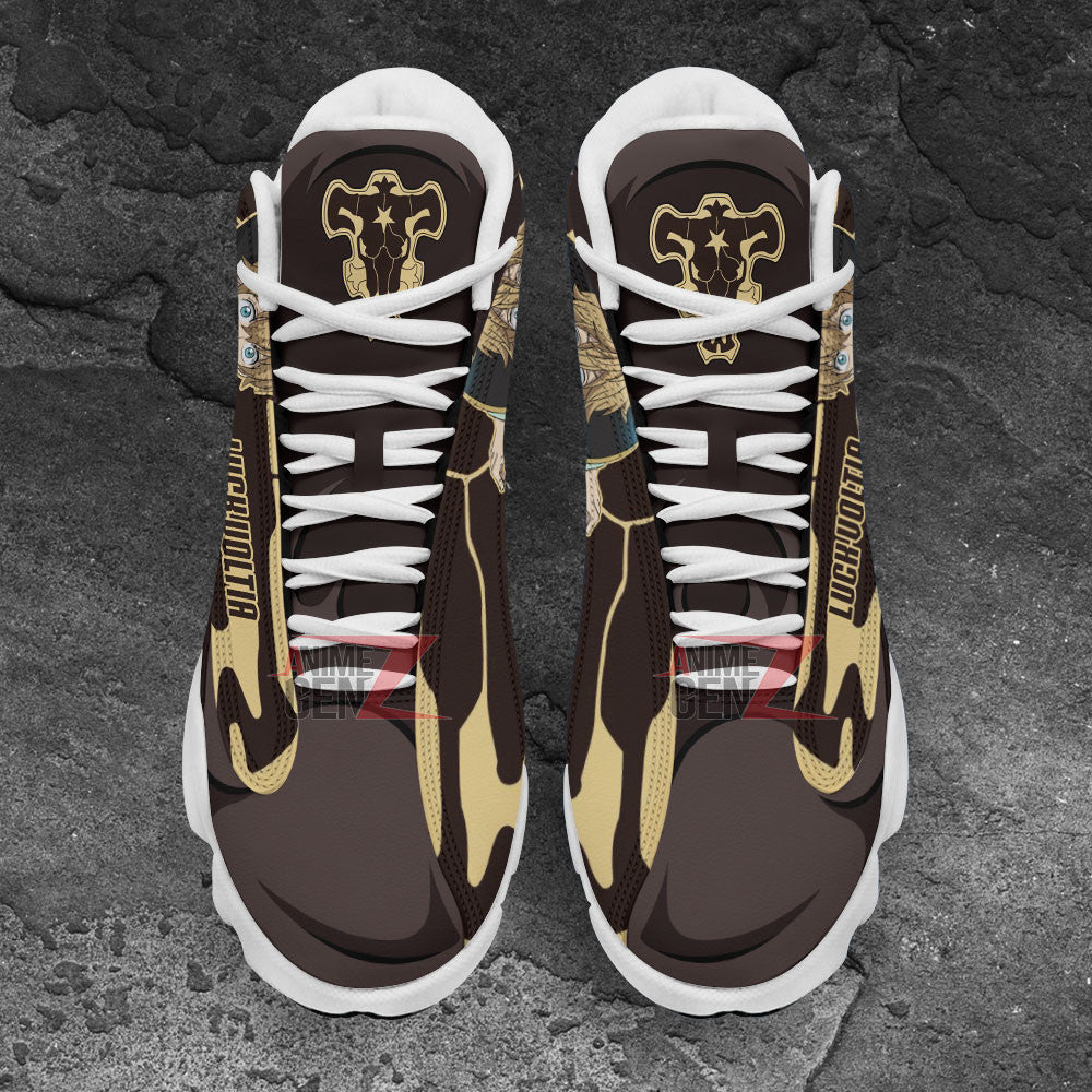 Black Clover Air Jordan 13 Sneakers Luck Voltia Black Bull Custom Anime Shoes