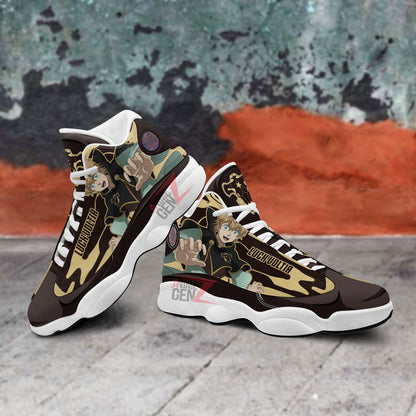 Black Clover Air Jordan 13 Sneakers Luck Voltia Black Bull Custom Anime Shoes