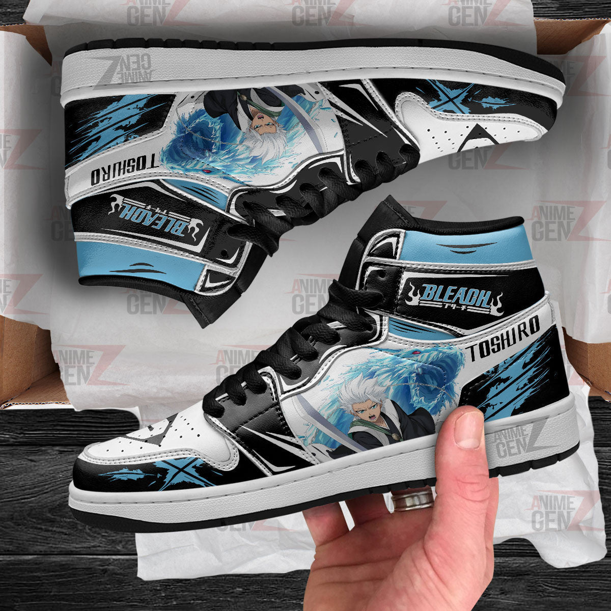 Bleach Toshiro Hitsugaya JD Sneakers Custom Anime Shoes
