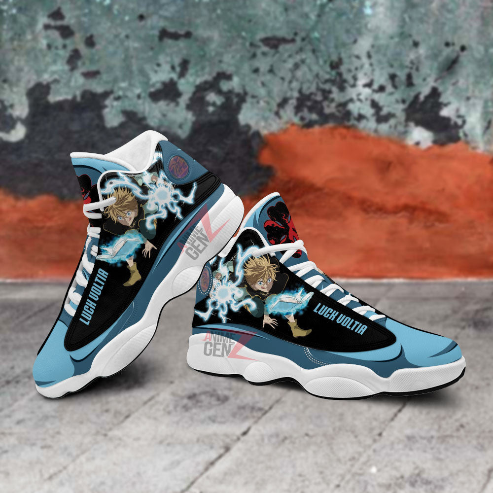 Black Clover Luck Voltia Air Jordan 13 Sneakers Custom Anime Shoes