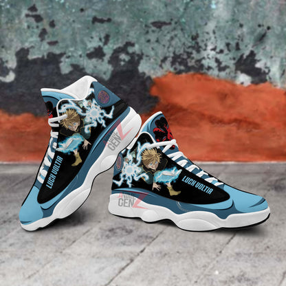 Black Clover Luck Voltia Air Jordan 13 Sneakers Custom Anime Shoes