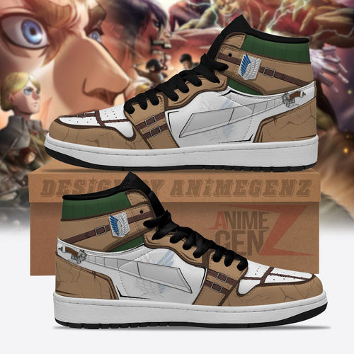 Attack On Titan JD Sneakers Reconnaissance Army Custom Anime Shoes