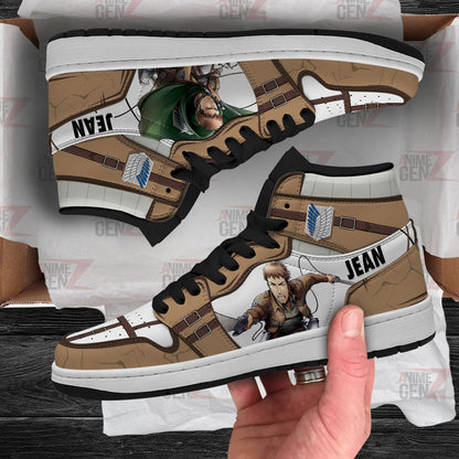 Attack On Titan JD Sneakers Jean Kristein Custom Anime Shoes
