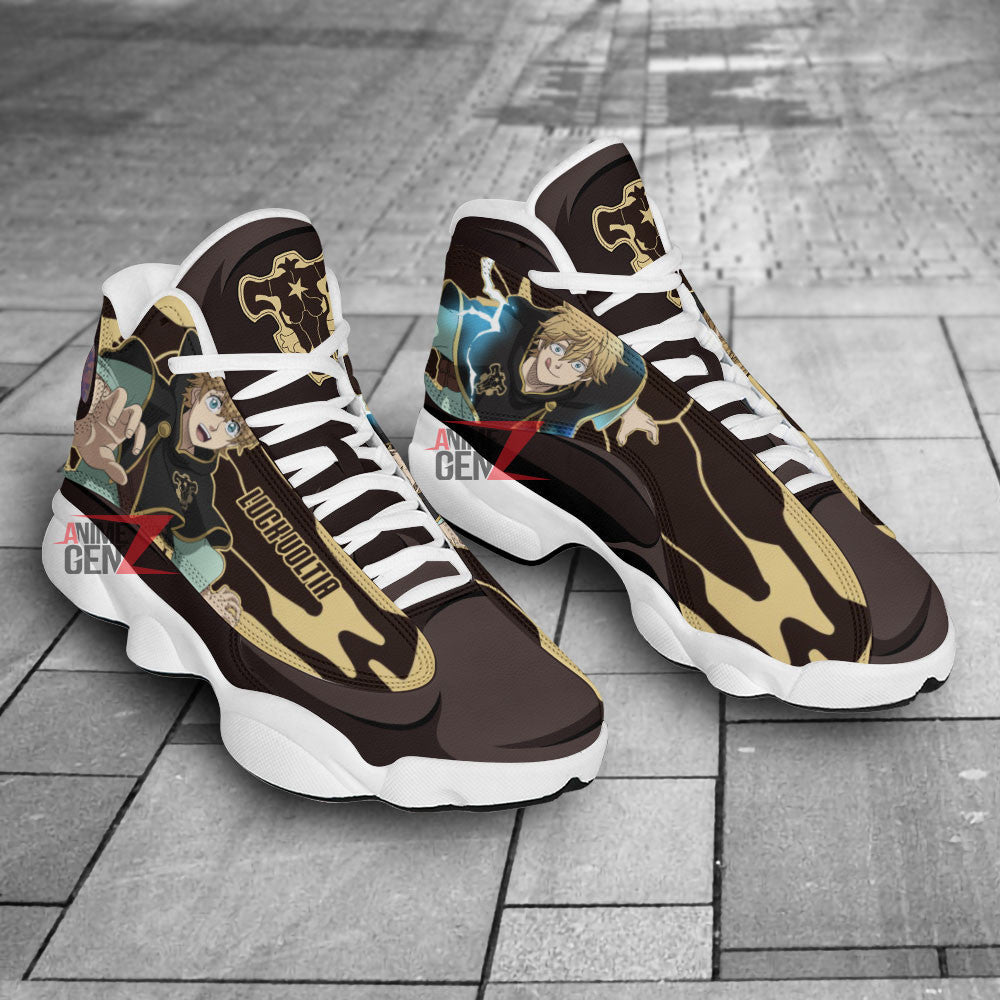 Black Clover Air Jordan 13 Sneakers Luck Voltia Black Bull Custom Anime Shoes