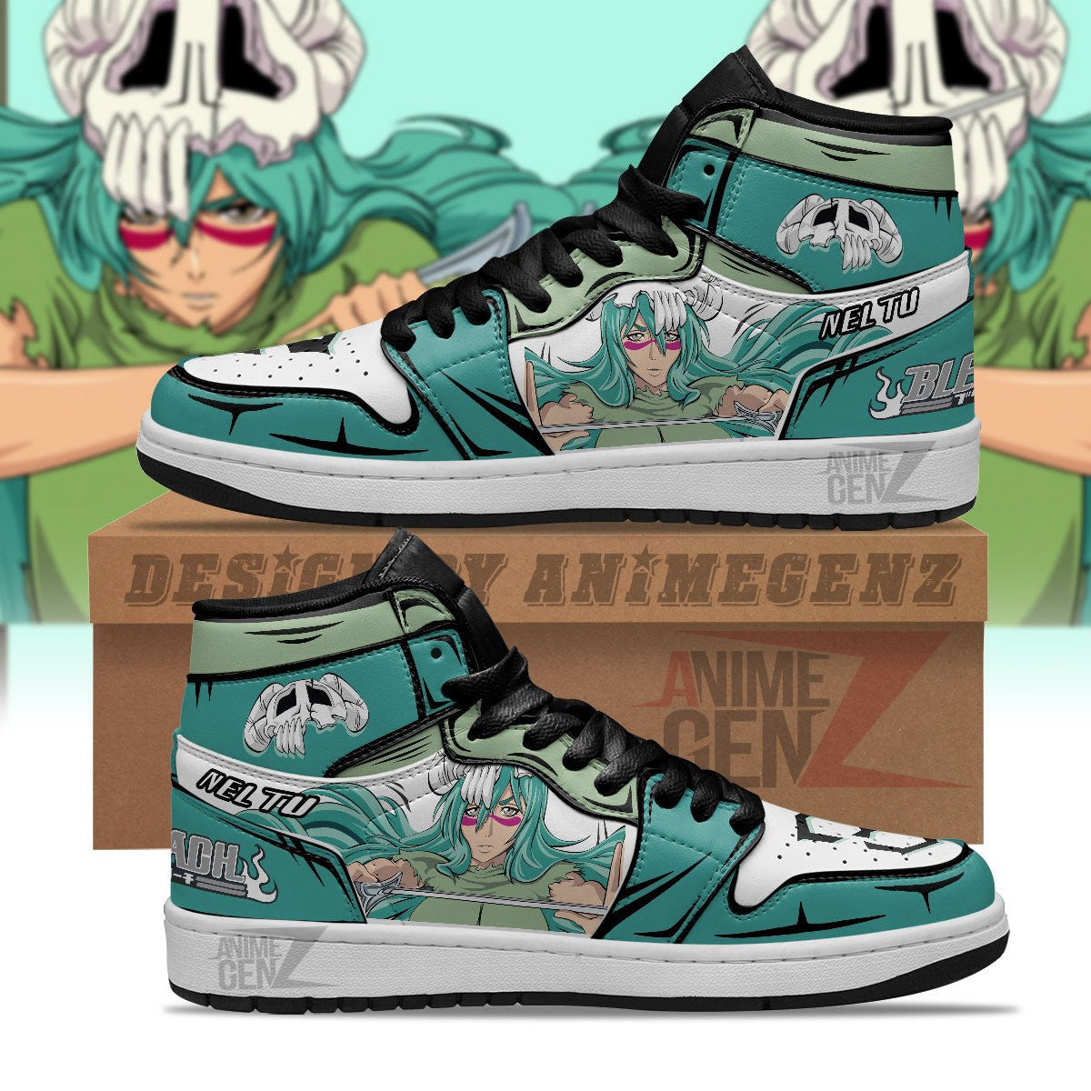 Bleach Nel Tu JD Sneakers Kisuke Urahara Custom Anime Shoes