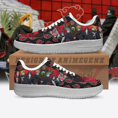 Naruto Akatsuki Air Sneakers Custom Anime Shoes