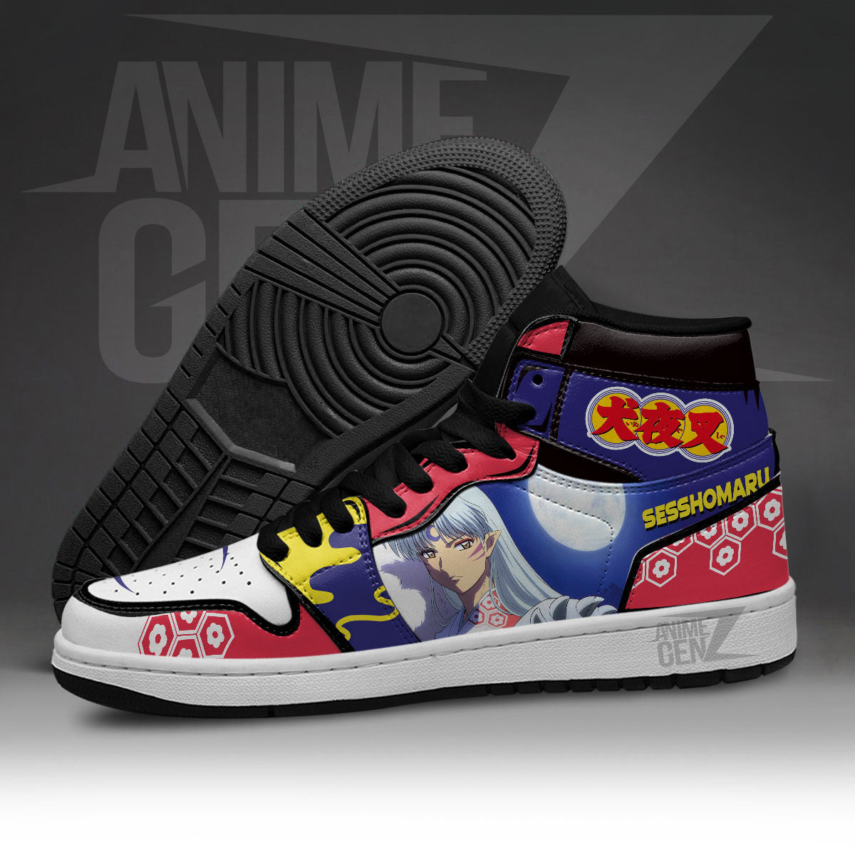 Sesshomaru JD Sneakers Inuyasha Custom Anime Shoes