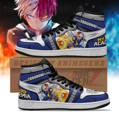 BNHA Todoroki Shoto JD Sneakers Custom Anime My Hero Academia Shoes