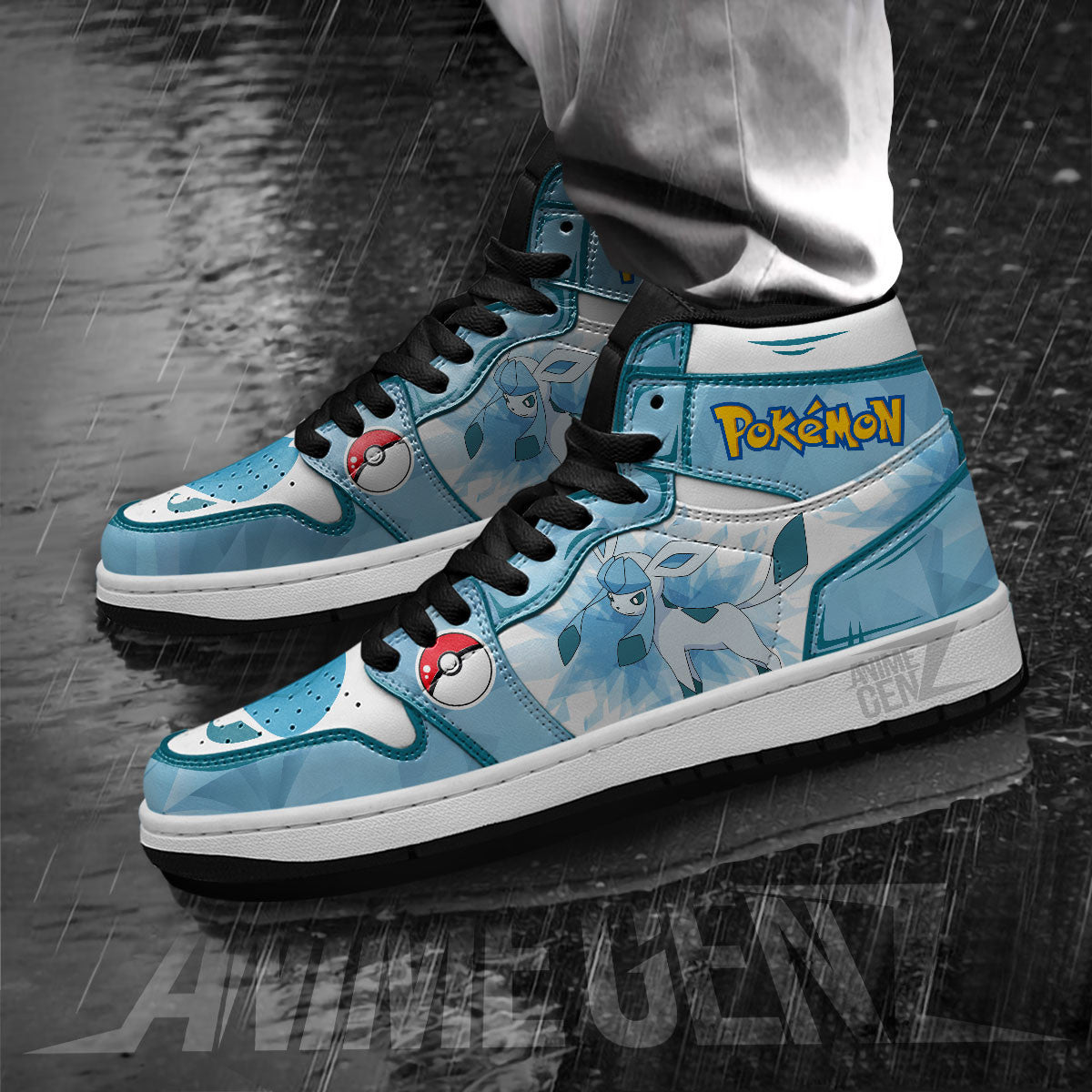 Pokemon Glacia JD Sneakers Custom Pokemon Anime Shoes