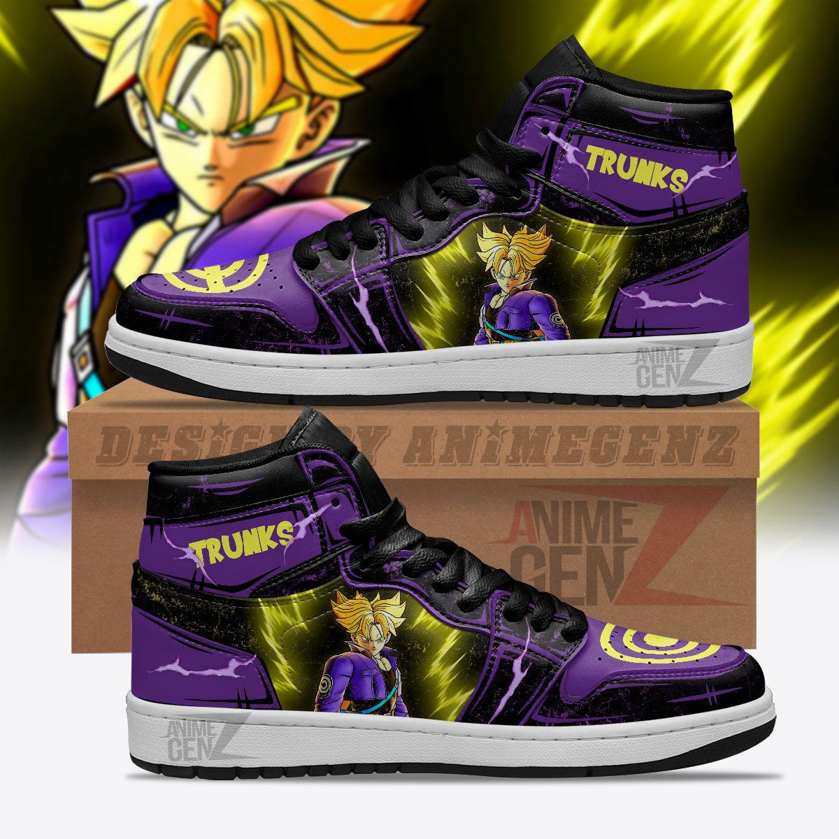 Dragon Ball Trunks JD Sneakers Custom Anime Shoes