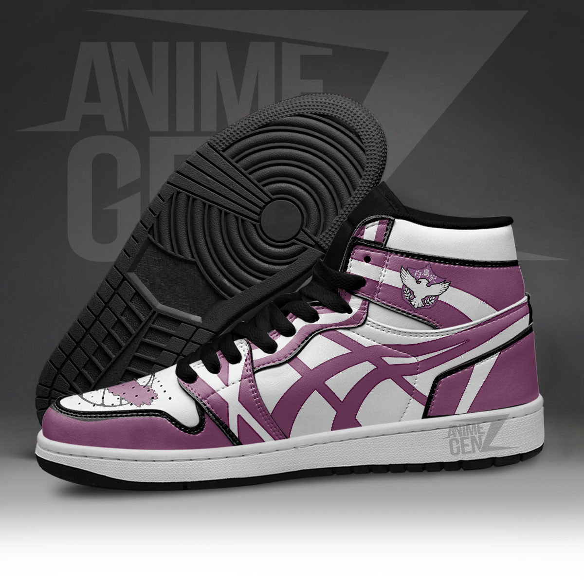 Haikyuu Shiratorizawa Team JD Sneakers Custom Anime Shoes