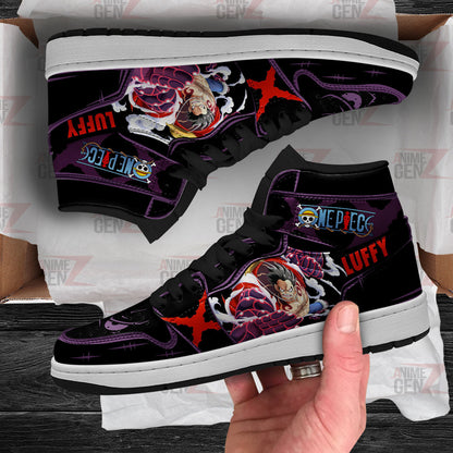 One Piece Monkey D.Luffy JD Sneakers Gear 4 Snake Man Custom Anime Shoes