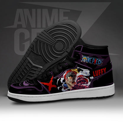 One Piece Monkey D.Luffy JD Sneakers Gear 4 Snake Man Custom Anime Shoes