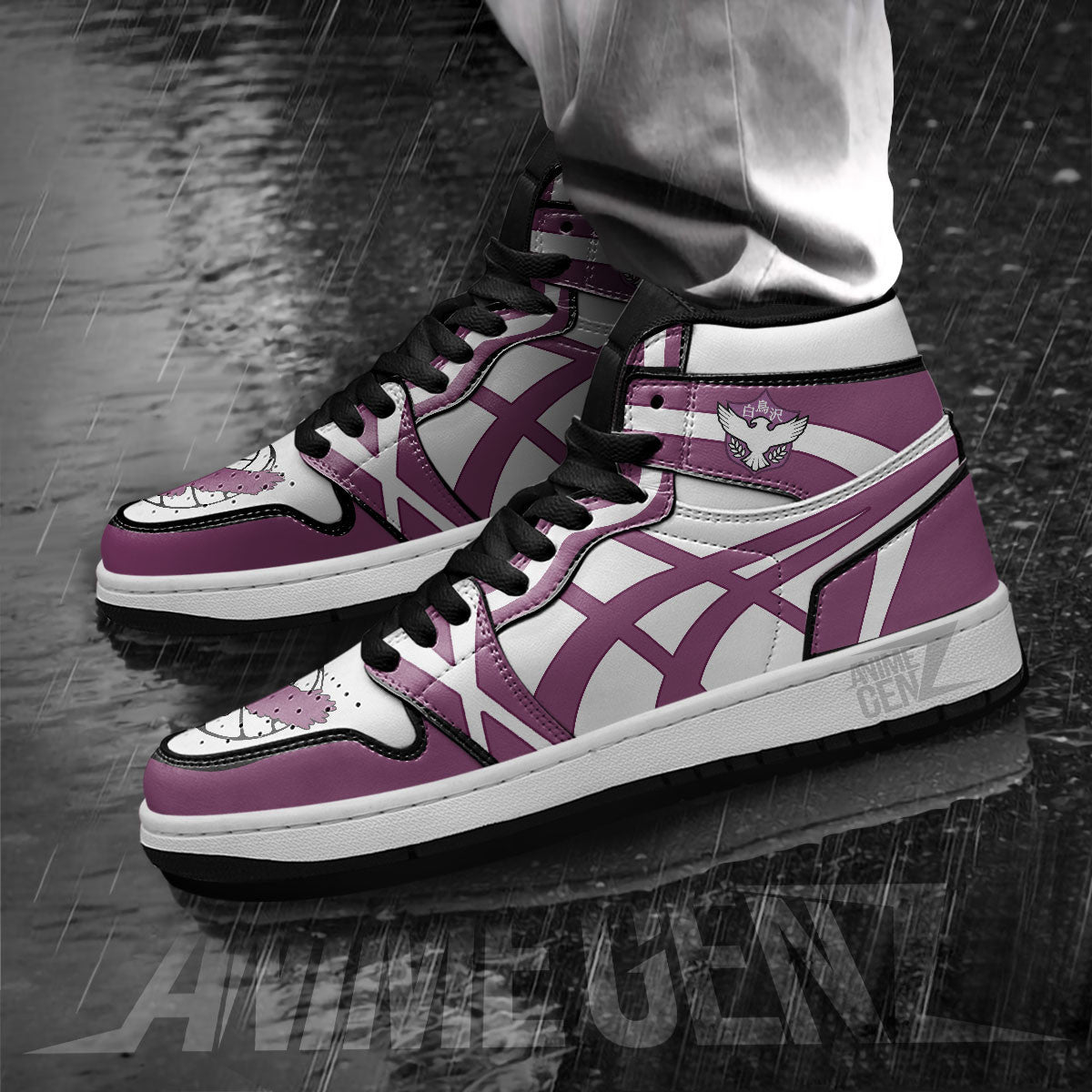 Haikyuu Shiratorizawa Team JD Sneakers Custom Anime Shoes