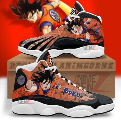 Dragon Ball Guku God Air Jordan 13 Sneakers Custom Anime Shoes