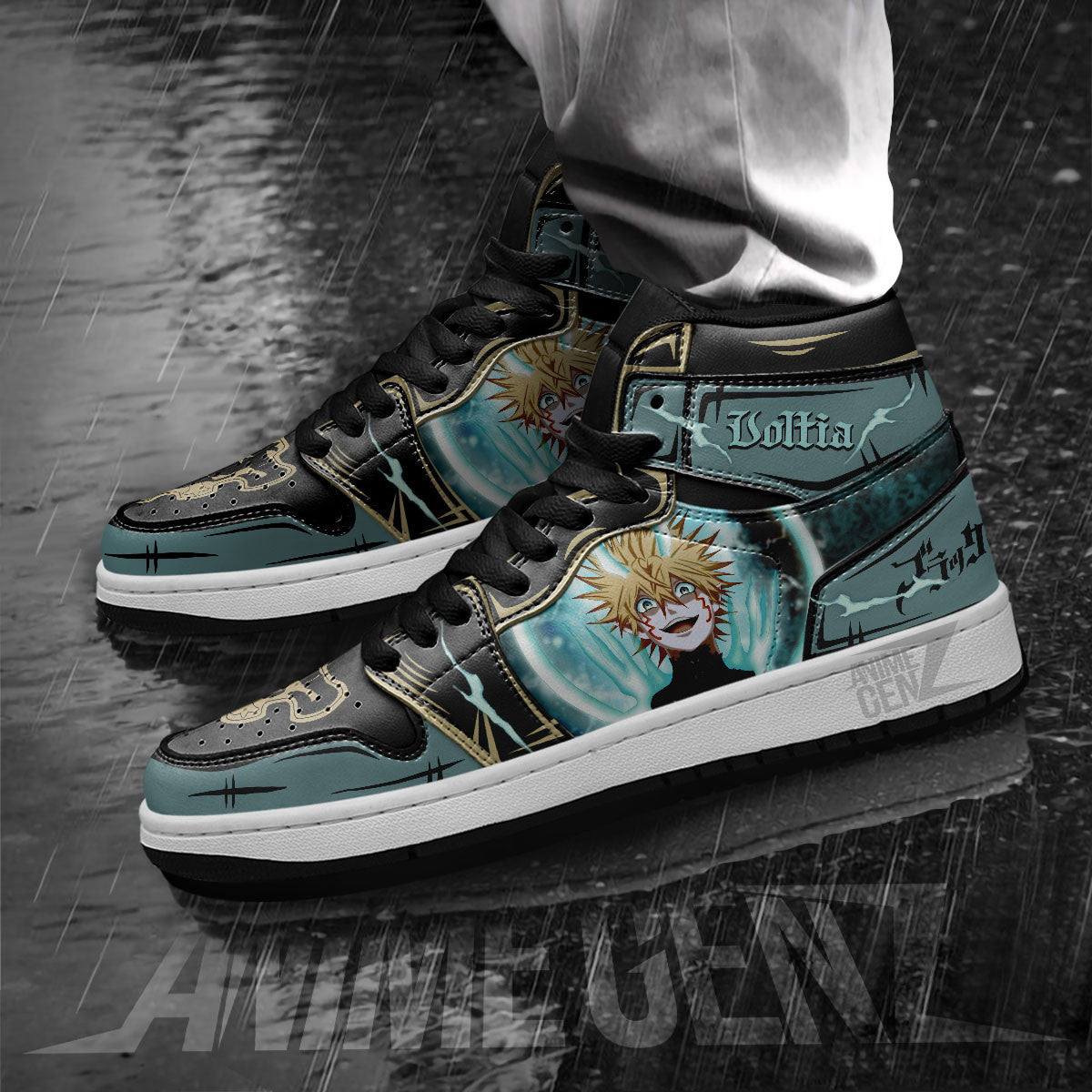 Black Clover Luck Voltia JD Sneakers Custom Anime Shoes