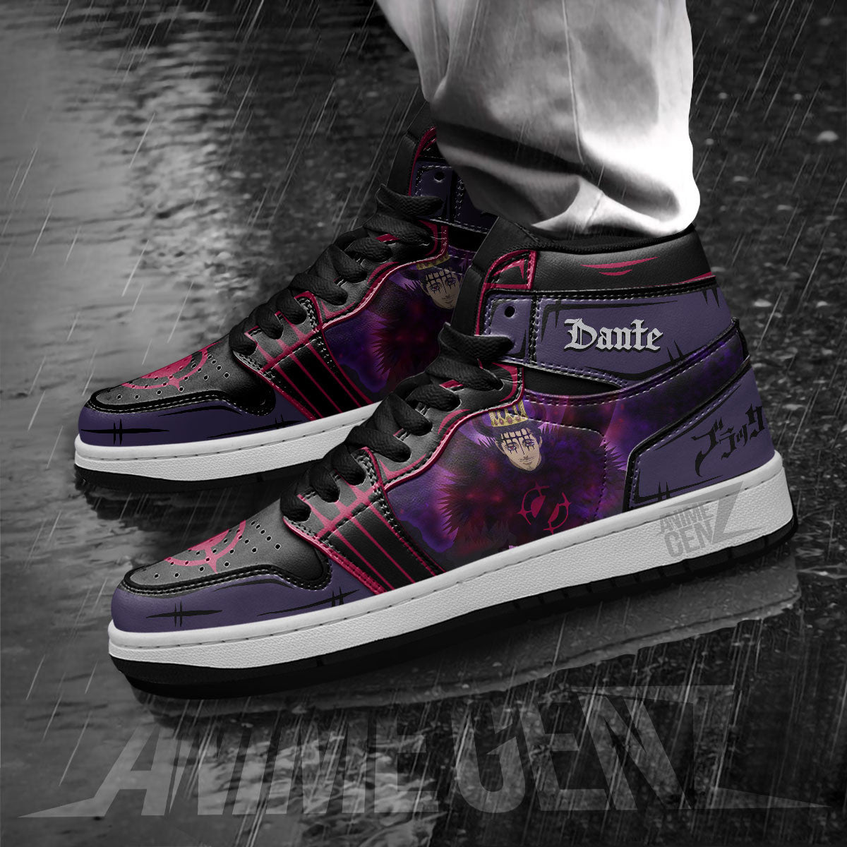 Black Clover Dante Zogratis JD Sneakers Custom Anime Shoes