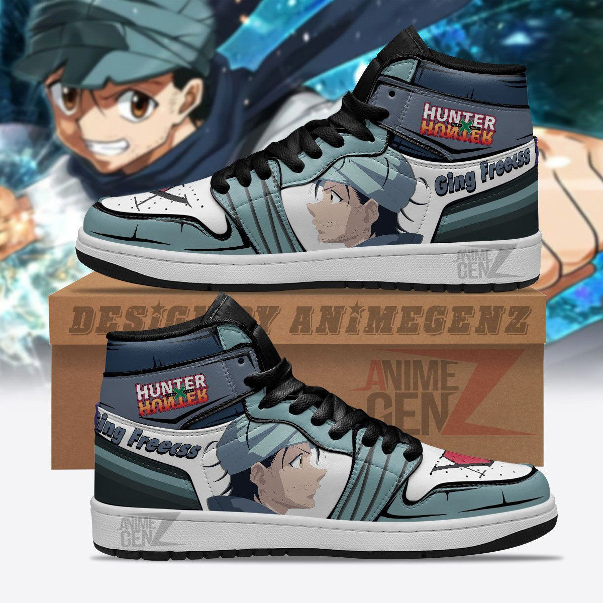Hunter x Hunter Ging Freecss JD Sneakers Custom Anime Shoes