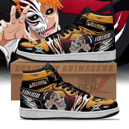 Bleach JD Sneakers Kurosaki Ichigo Holow Mask Custom Anime Shoes