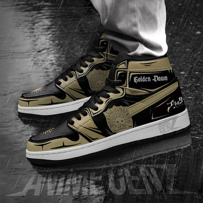 Golden Dawn JD Sneakers Black Clover Custom Anime Shoes