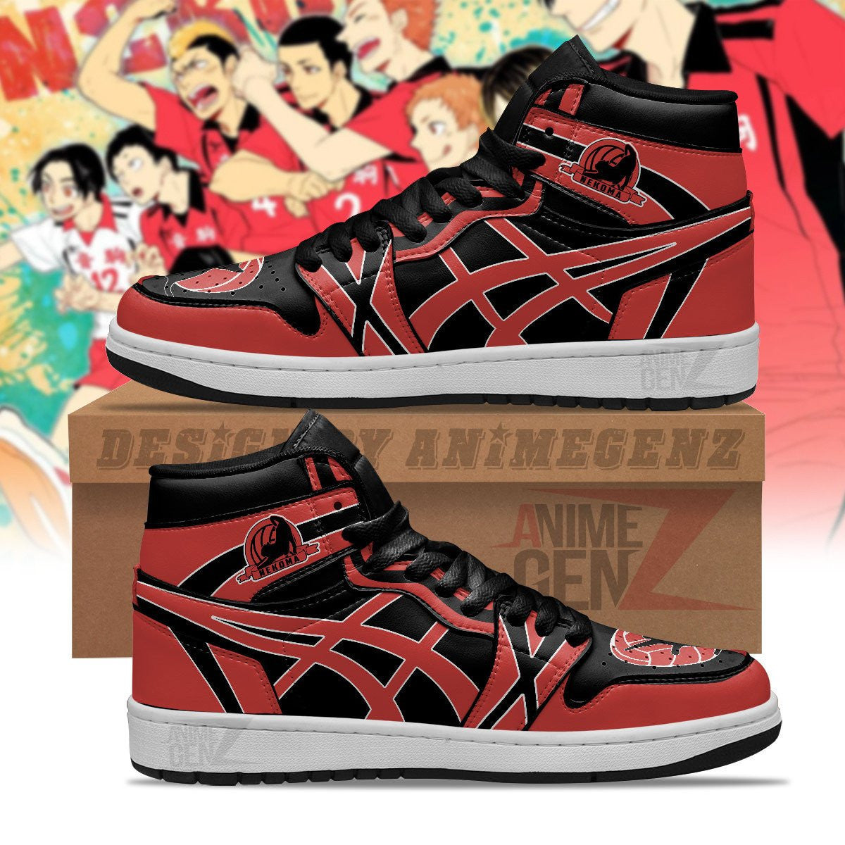 Haikyuu Nekoma Team JD Sneakers Custom Anime Shoes