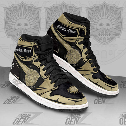 Golden Dawn JD Sneakers Black Clover Custom Anime Shoes