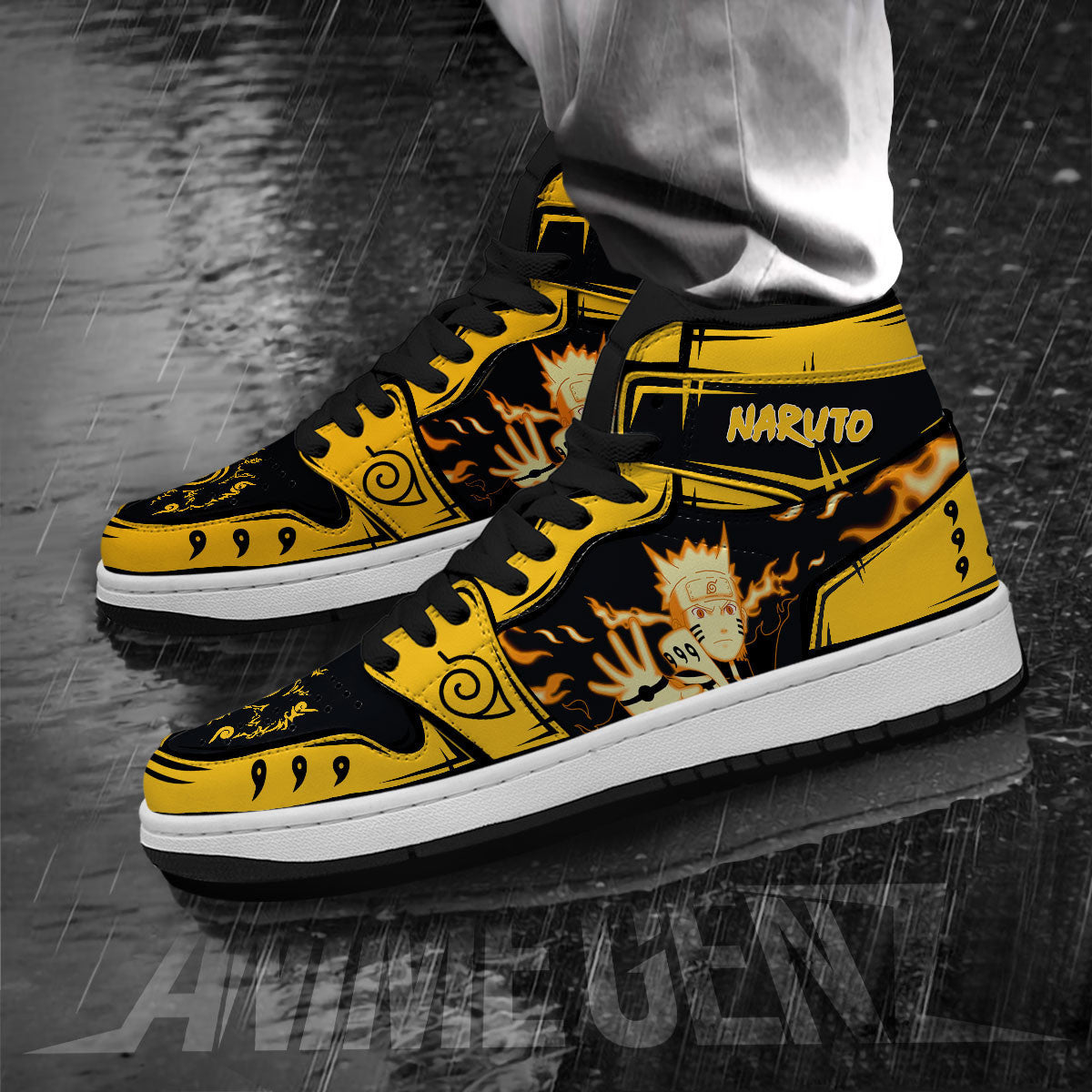 Naruto Bijuu Mode JD Sneakers Custom Anime Shoes