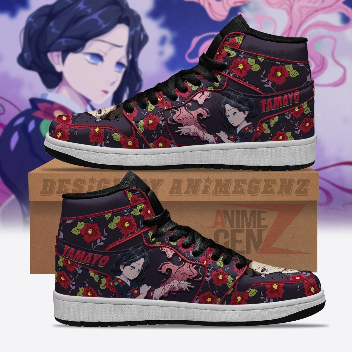 Demon Slayers Tamayo JD Sneakers Custom Anime Shoes