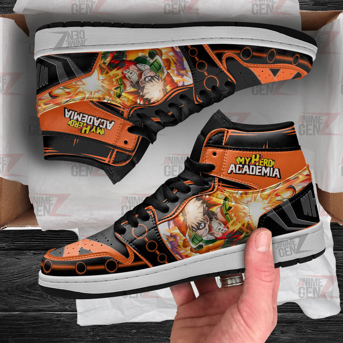 Musketeers Katsuki JD Sneakers Custom Anime My Hero Academia Shoes