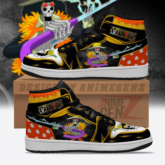 One Piece Brook JD Sneakers Custom Anime Shoes