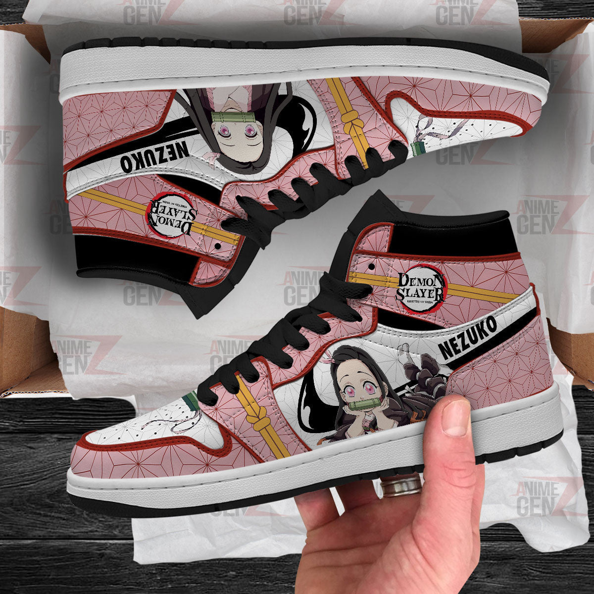 Demon Slayer JD Sneakers Nezuko Custom Anime Shoes